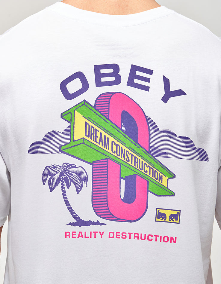 Obey Dream Construction T-Shirt - White