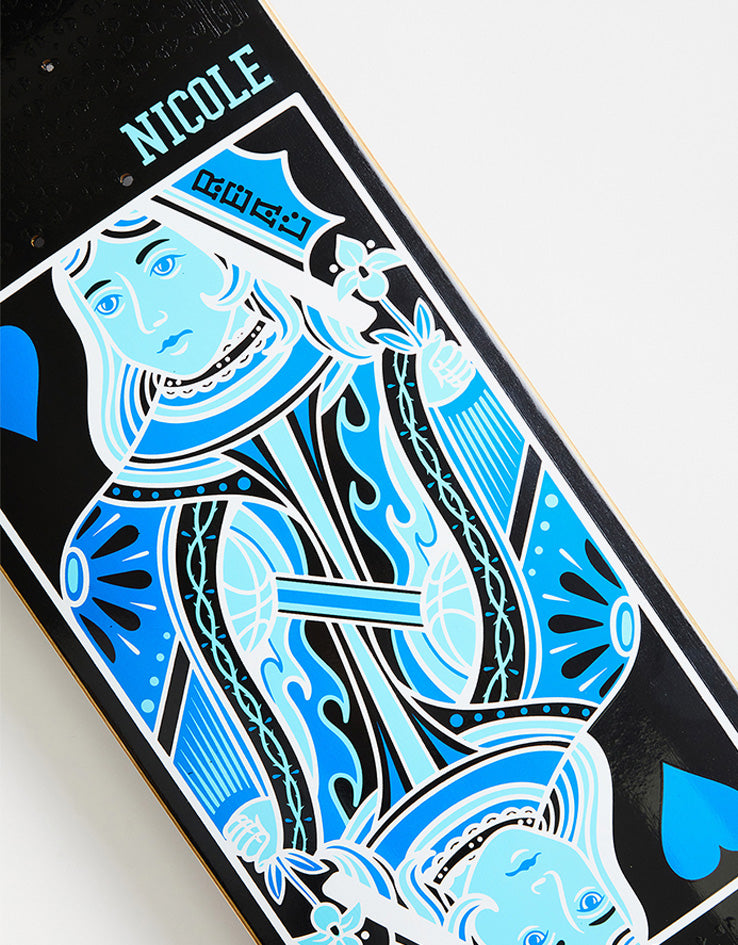 Real Nicole Queen of Hearts 'TWIN NOSE' Skateboard Deck - 8.25"