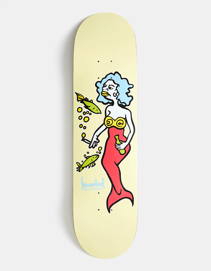 Krooked Gonz Mermaid Skateboard Deck - 8.25"