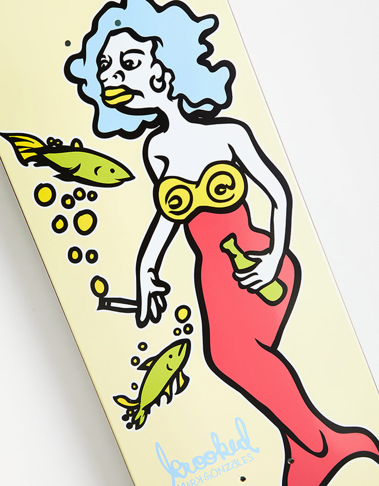 Krooked Gonz Mermaid Skateboard Deck - 8.25"