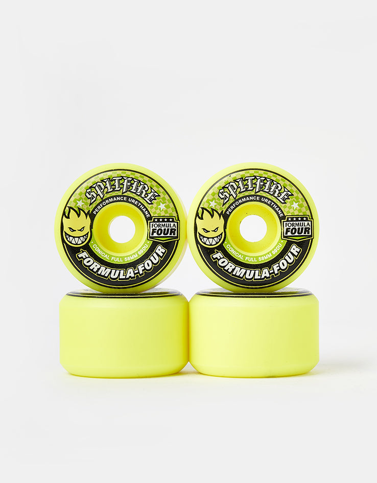 Spitfire Formula Four Conical Full 99d Skateboard Wheels - 58mm