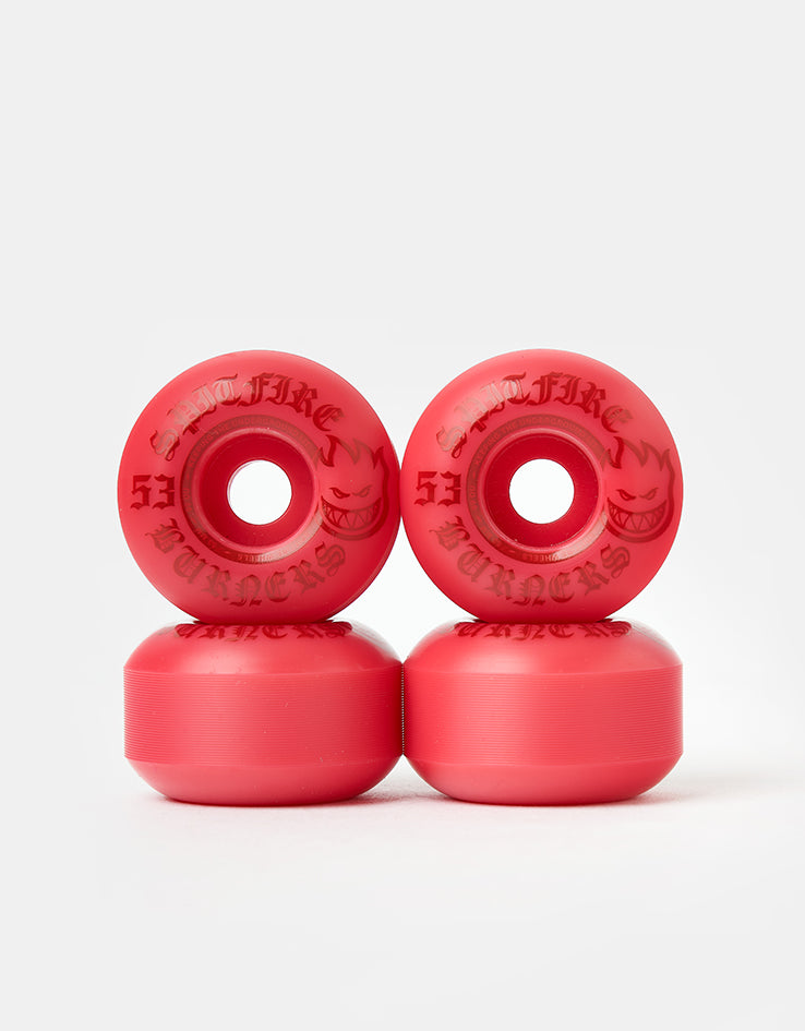 Spitfire Burners Red 99d Skateboard Wheels - 53mm