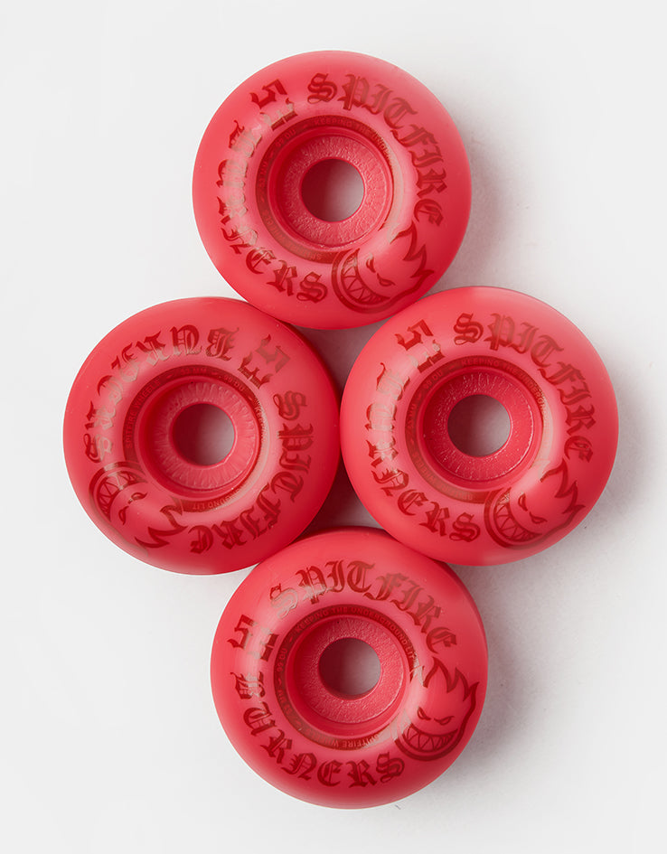 Spitfire Burners Red 99d Skateboard Wheels - 53mm