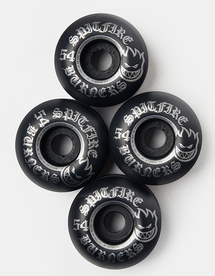 Spitfire Burners Black 99d Skateboard Wheels - 54mm