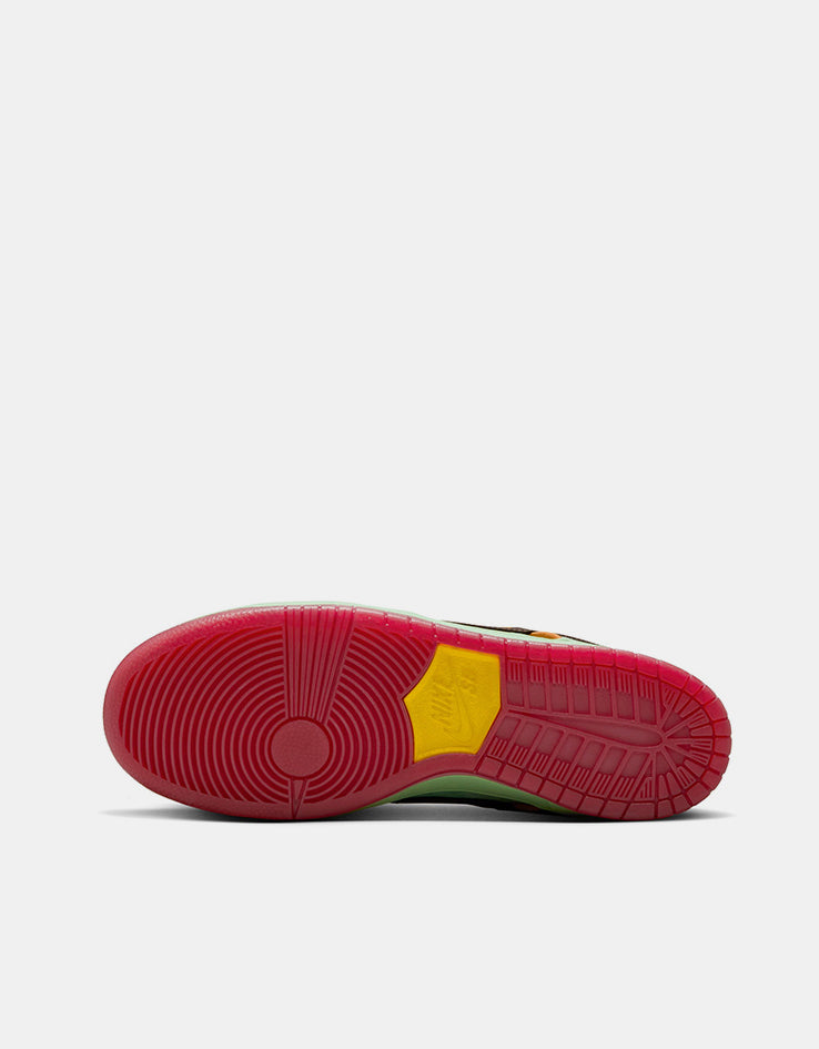 Nike SB 'Rodeo' Dunk Low Pro QS Skate Shoes - Tourmaline/Baroque Brown-Monarch