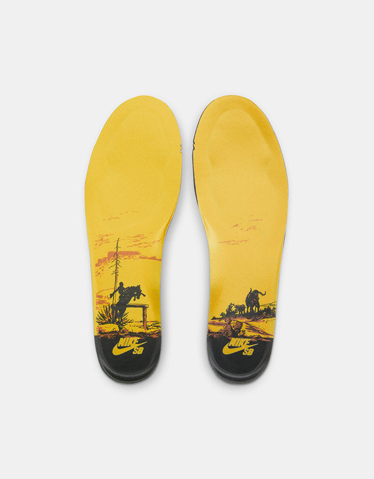 Nike SB 'Rodeo' Dunk Low Pro QS Skate Shoes - Tourmaline/Baroque Brown-Monarch