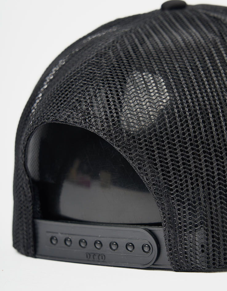 Thrasher x Neckface Who Cares Trucker Cap - Black