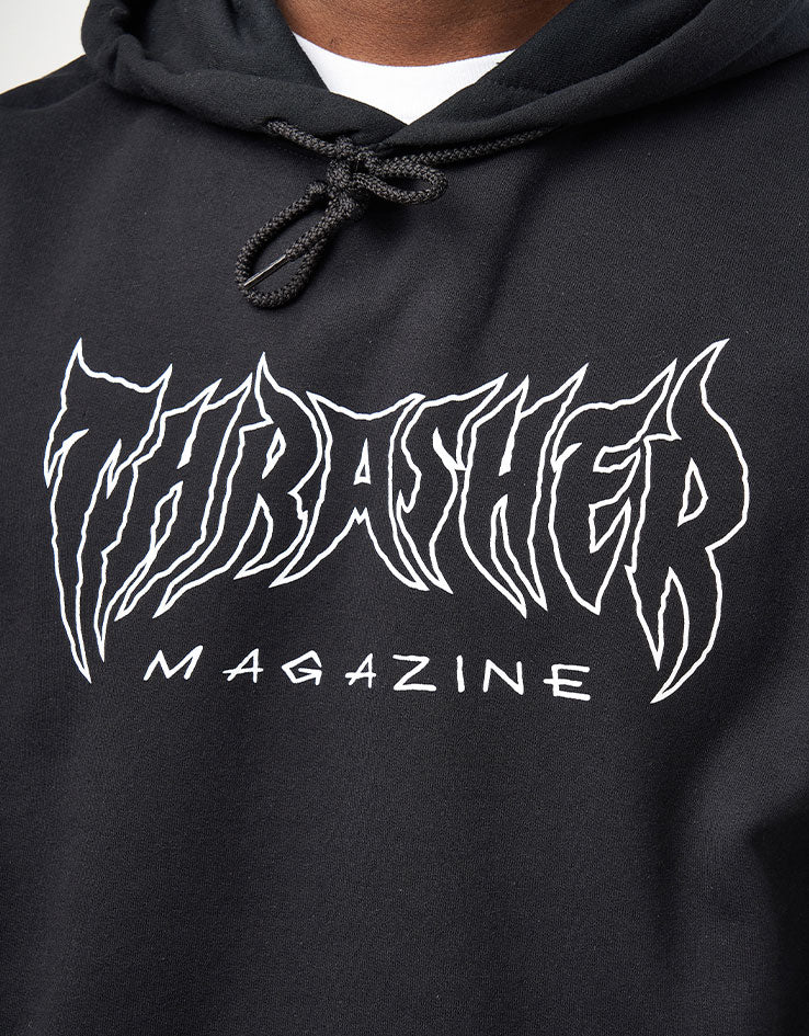 Thrasher Metal Pullover Hoodie - Black