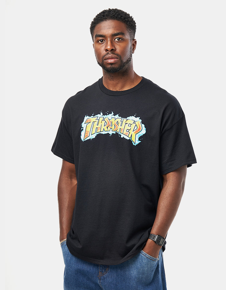 Thrasher Graff T-Shirt - Black