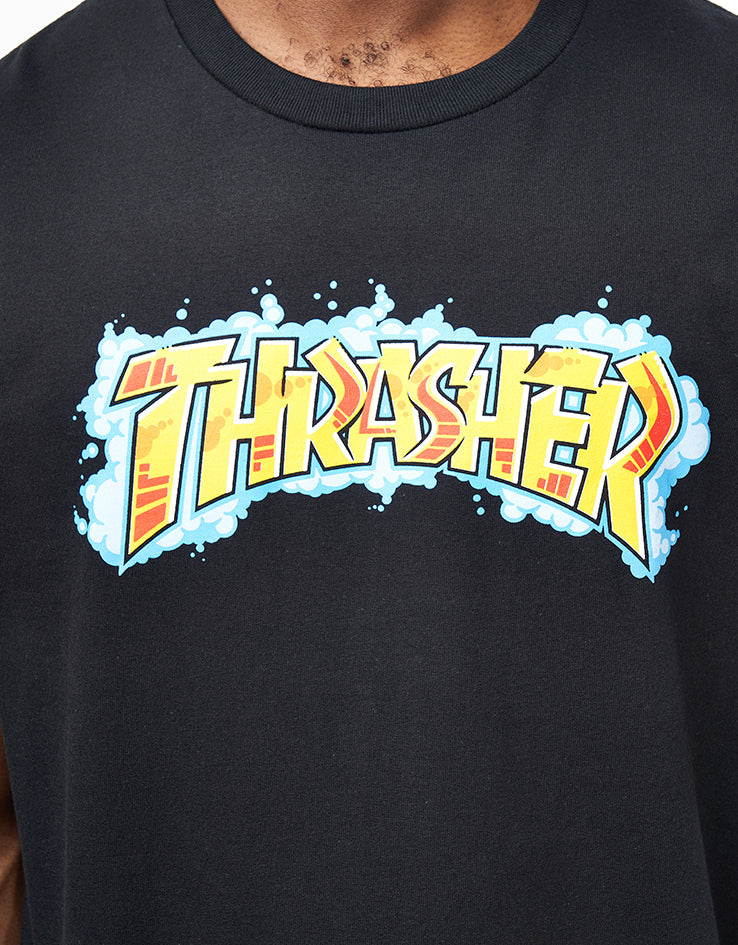 Thrasher Graff T-Shirt - Black