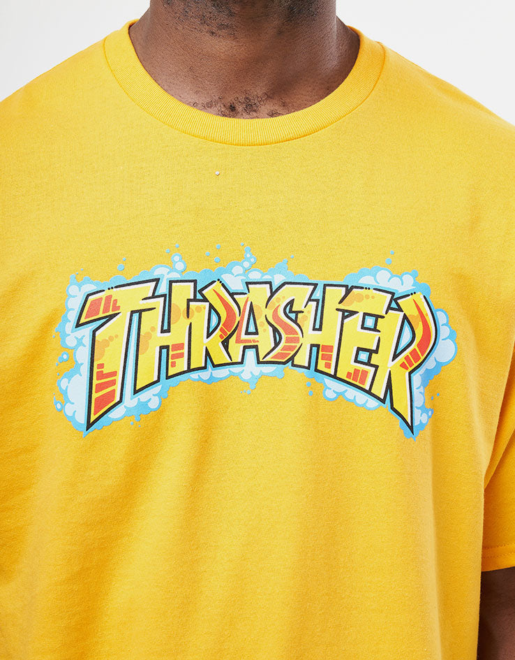 Thrasher Graff T-Shirt - Gold