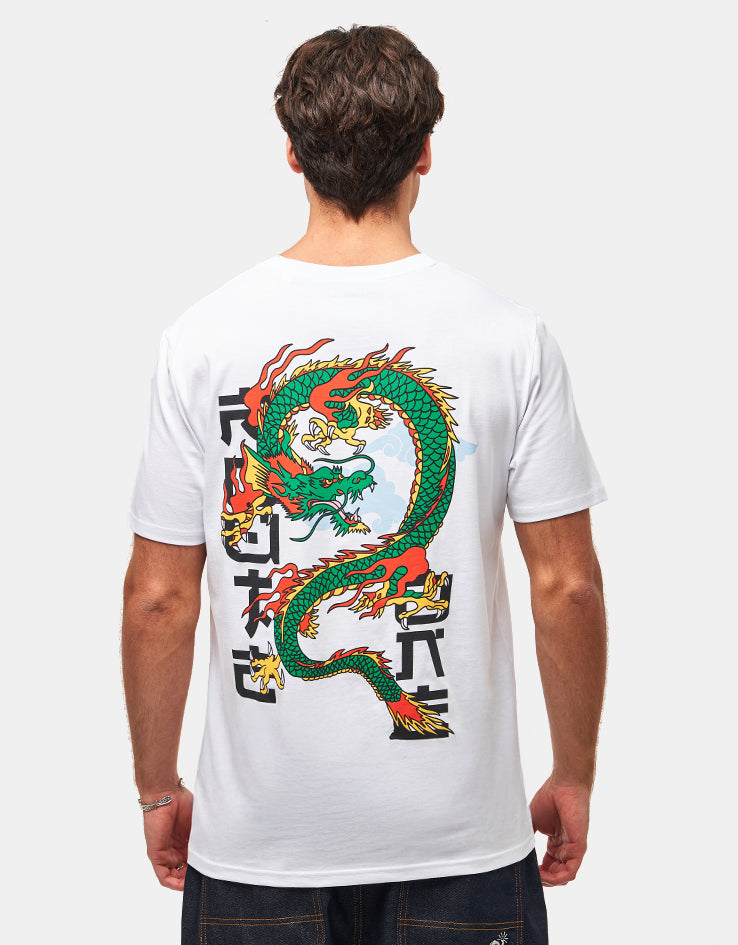 Route One Dragon Organic T-Shirt - White