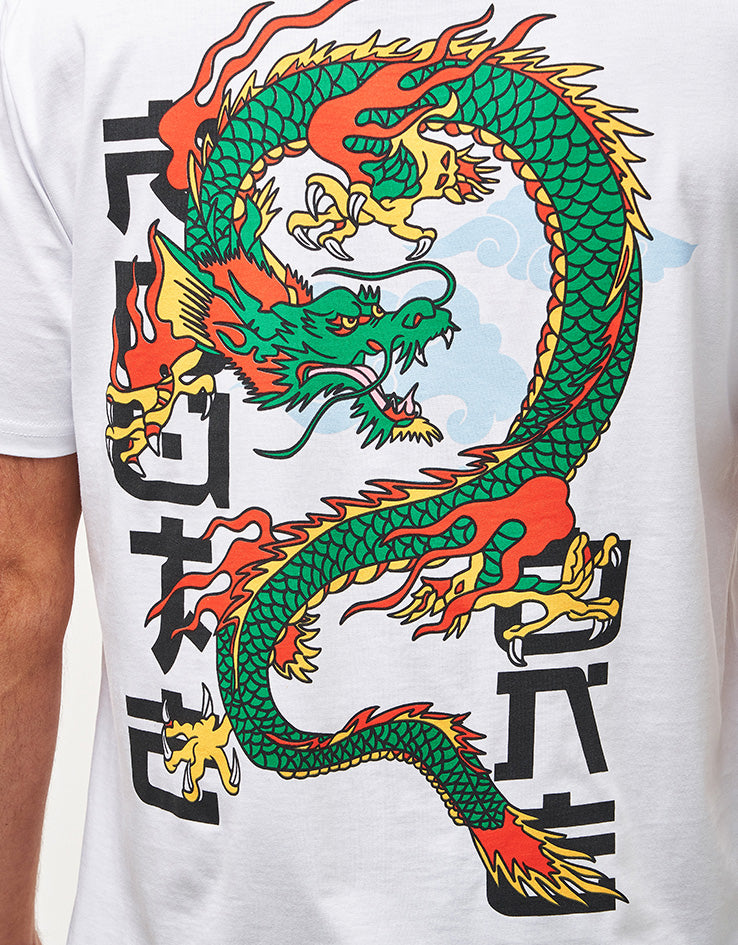 Route One Dragon Organic T-Shirt - White