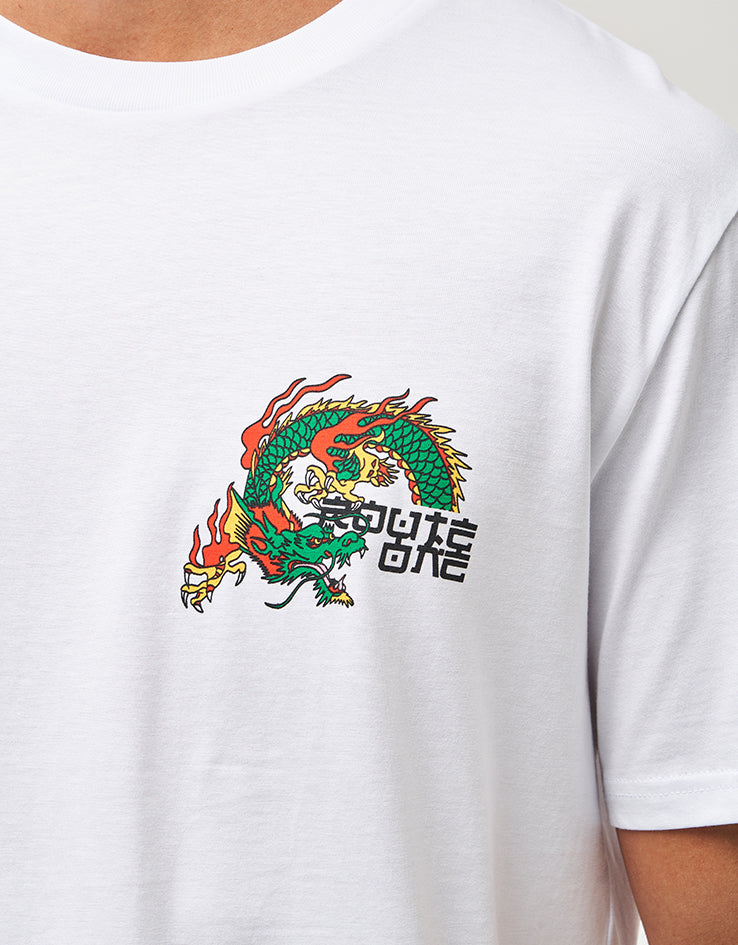 Route One Dragon Organic T-Shirt - White