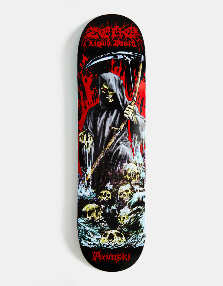 Zero Arunski Liquid Death Skateboard Deck - 8.25"