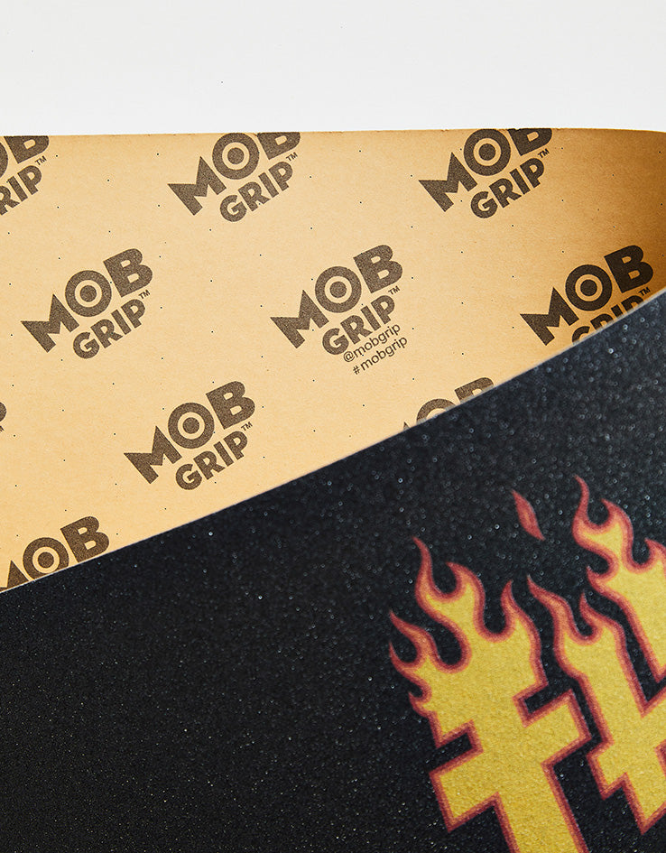 MOB x Thrasher Real Flame LG 9" Graphic Grip Tape Sheet