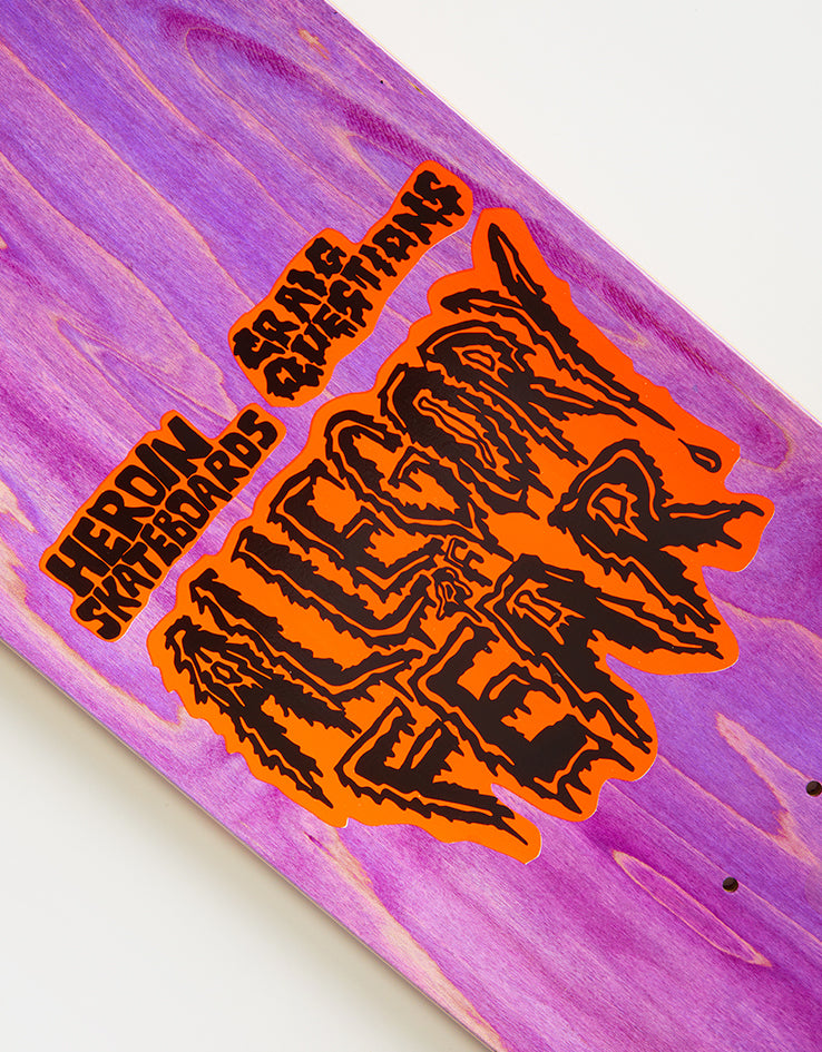 Heroin Wilson Allegory of Fear Skateboard Deck - 8.75”