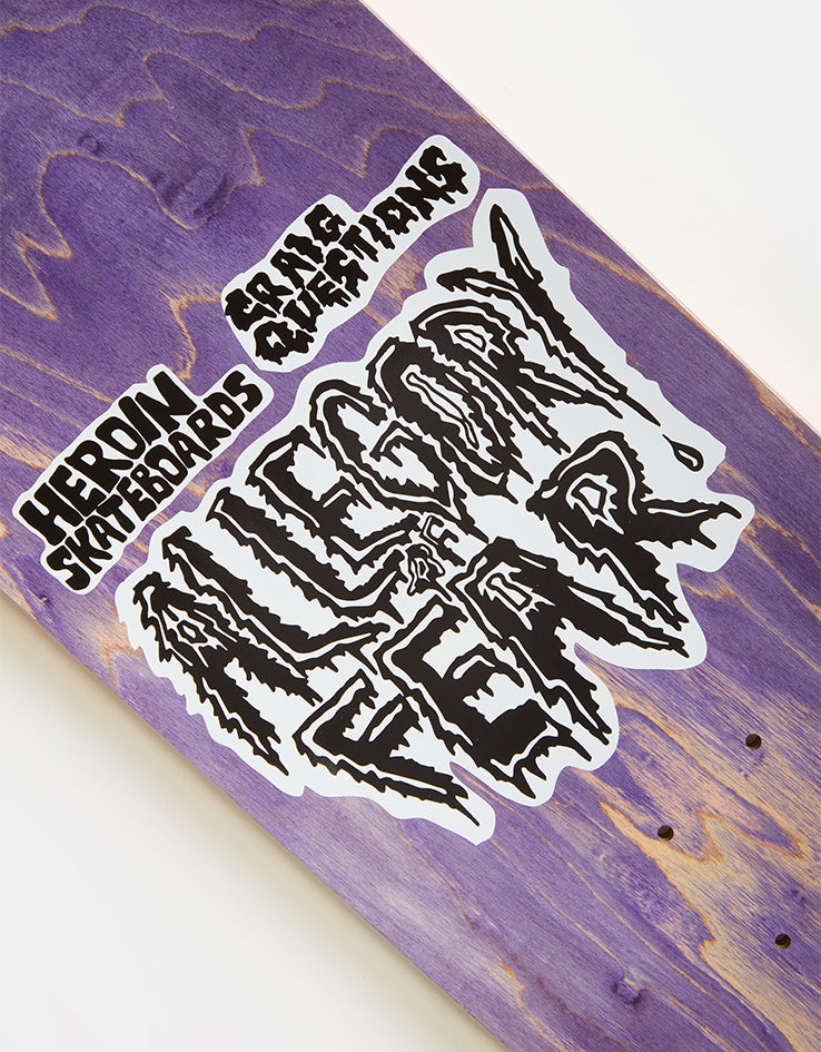 Heroin Dalton Allegory of Fear Skateboard Deck - 8.5”