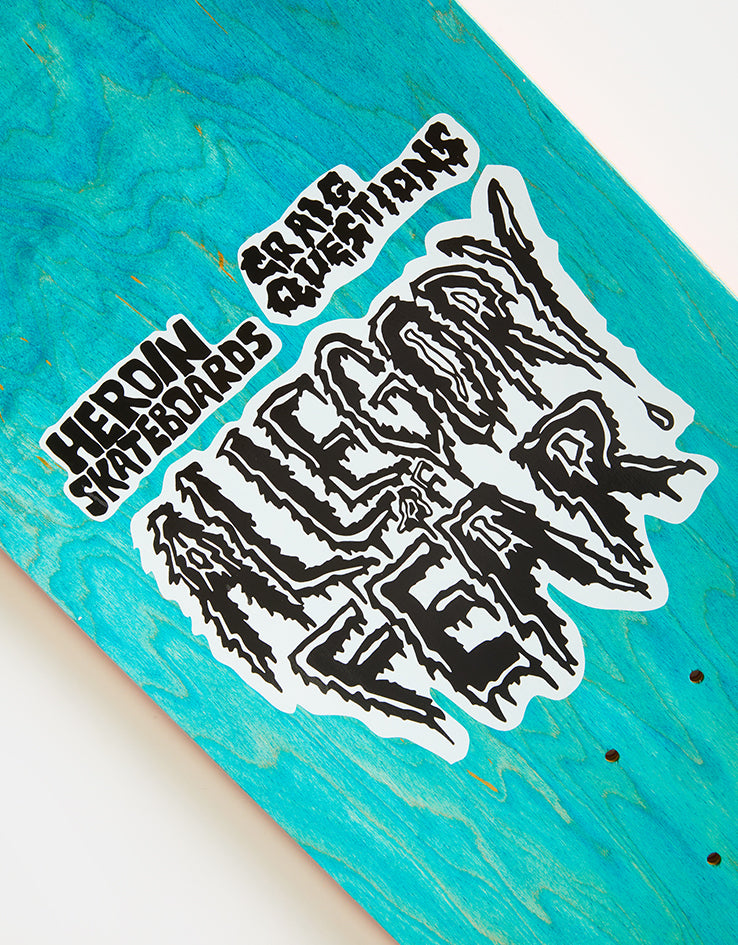 Heroin Nolan Allegory of Fear Skateboard Deck - 9.5”