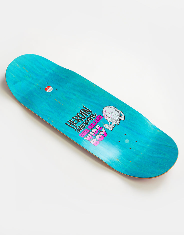 Heroin Curb Killer Wide Boy Skateboard Deck - 10.75”