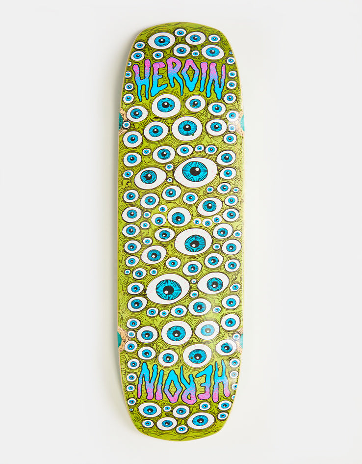 Heroin Seeing Double Shovel Skateboard Deck - 9.5”