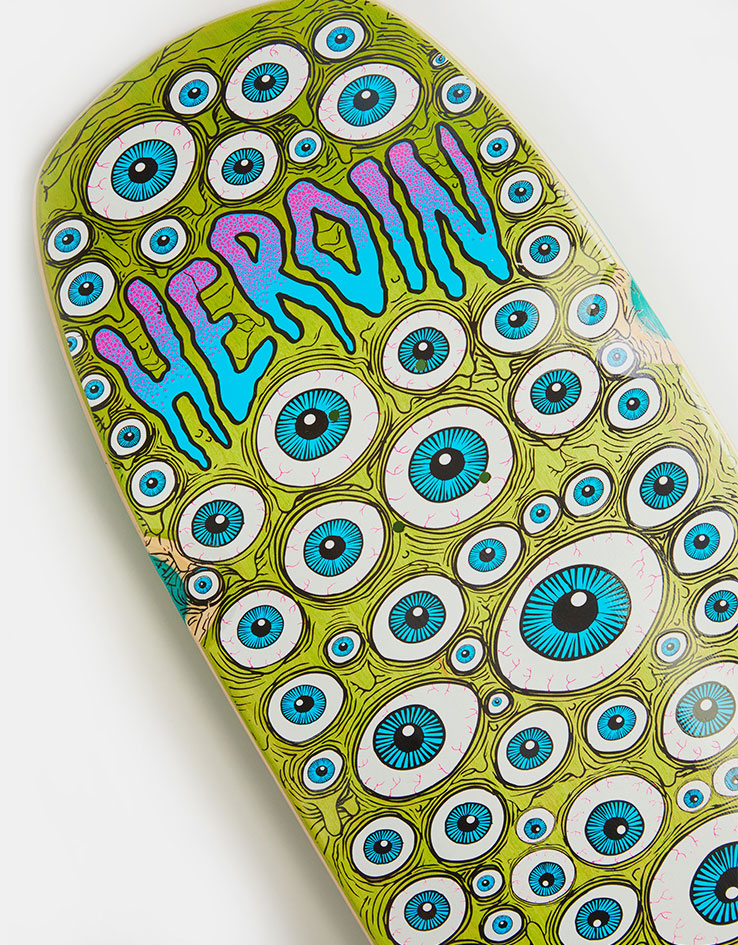 Heroin Seeing Double Shovel Skateboard Deck - 9.5”