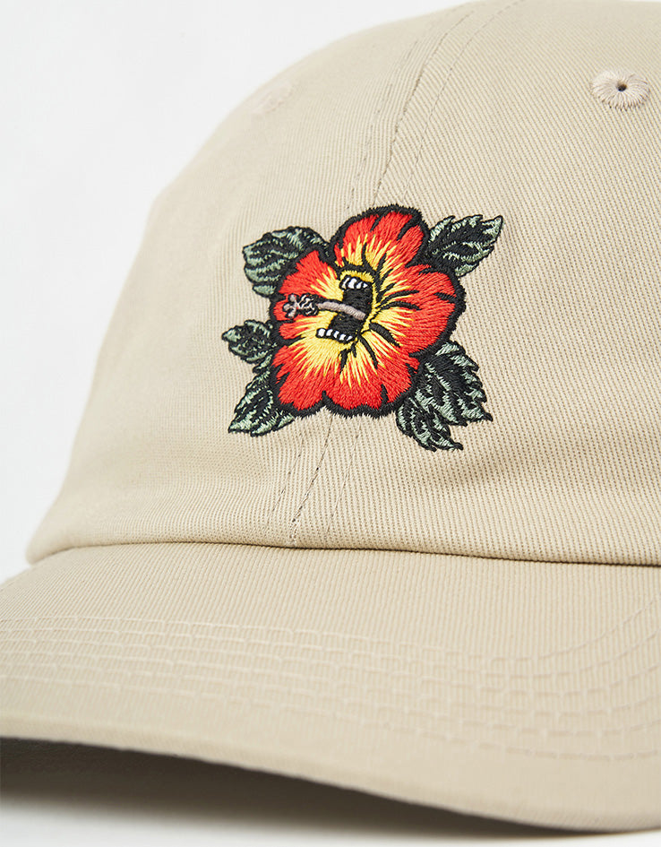Santa Cruz Screaming Hibiscus Strapback Cap - Blond Wood