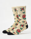 Santa Cruz Flash Roses Crew Socks - Multi