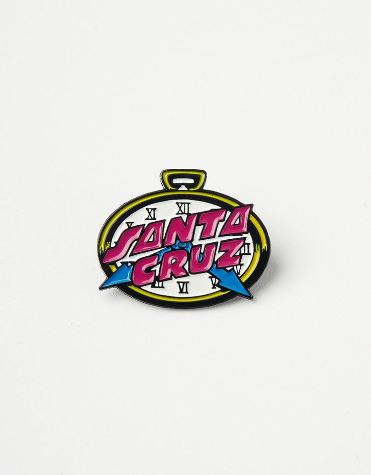 Santa Cruz Grabke Clock Dot Pin Badge - Multi