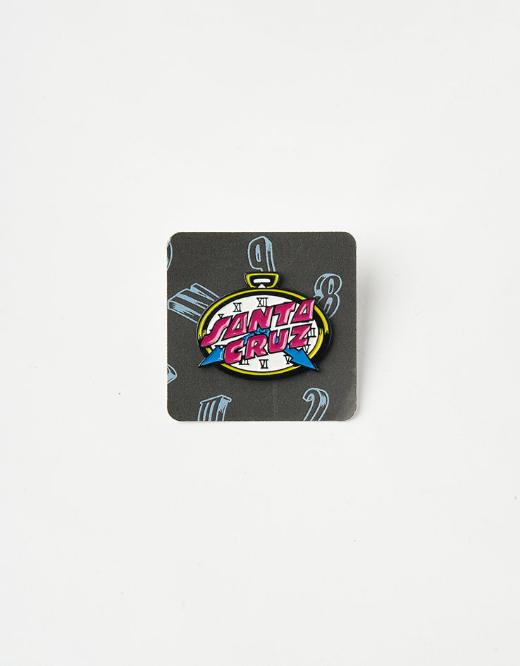 Santa Cruz Grabke Clock Dot Pin Badge - Multi