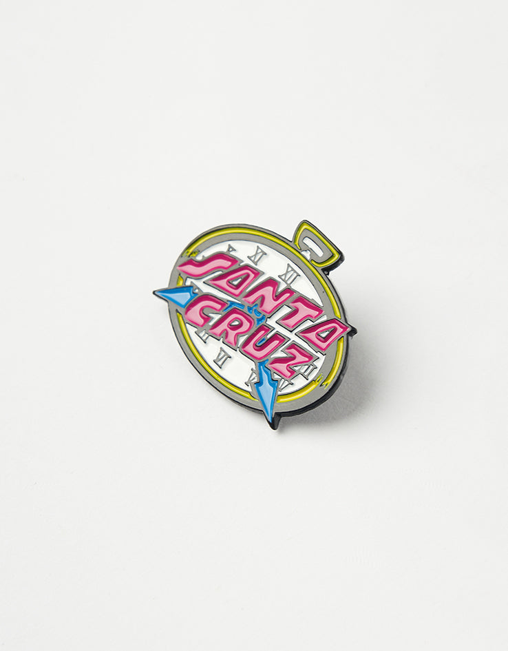Santa Cruz Grabke Clock Dot Pin Badge - Multi