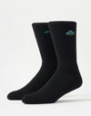 Santa Cruz Winkowski UFO Strip Crew Socks - Black