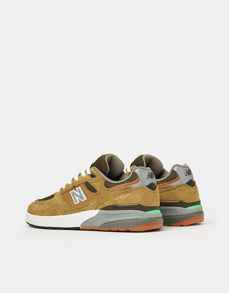 New Balance Numeric 933 Andrew Reynolds Skate Shoes - Camel/Dark Brown