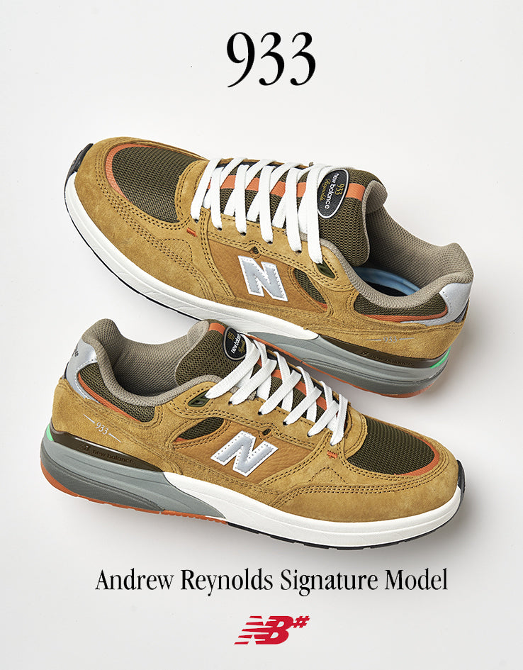 New Balance Numeric 933 Andrew Reynolds Skate Shoes - Camel/Dark Brown