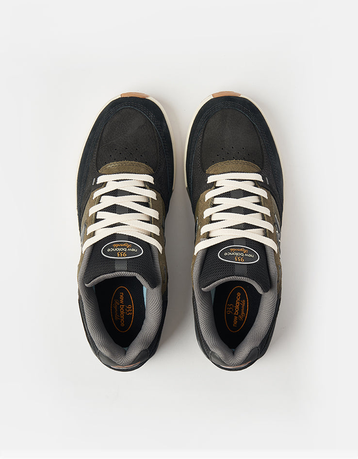 New Balance Numeric 933 Andrew Reynolds Skate Shoes - Black/Dark Olivine
