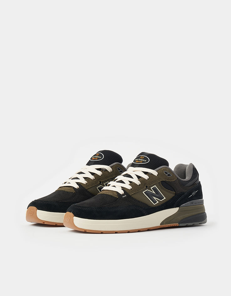 New Balance Numeric 933 Andrew Reynolds Skate Shoes - Black/Dark Olivine