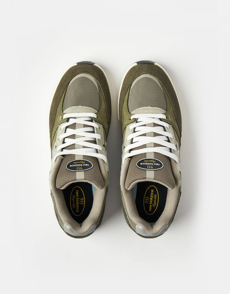 New Balance Numeric 933 Andrew Reynolds Skate Shoes - Olivine