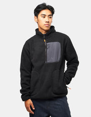 Route One Alpine Half Zip Fleece - Black/Orange