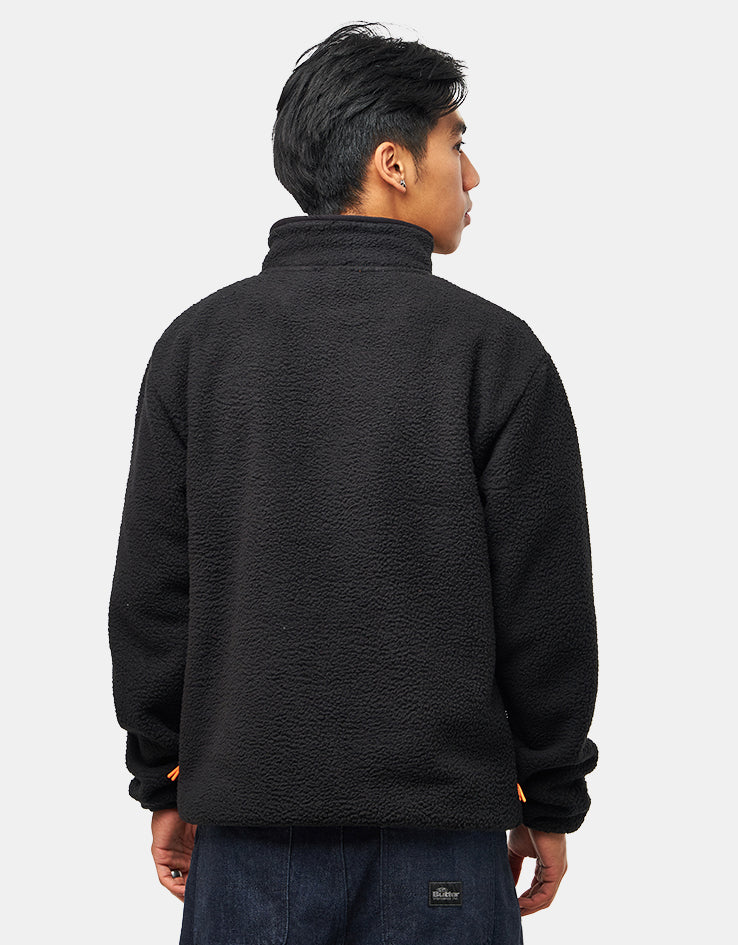 Route One Alpine Half Zip Fleece - Black/Orange