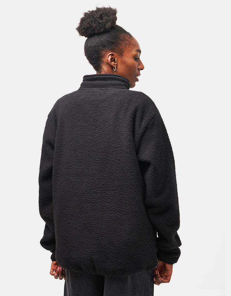Route One Alpine Half Zip Fleece - Black/Orange
