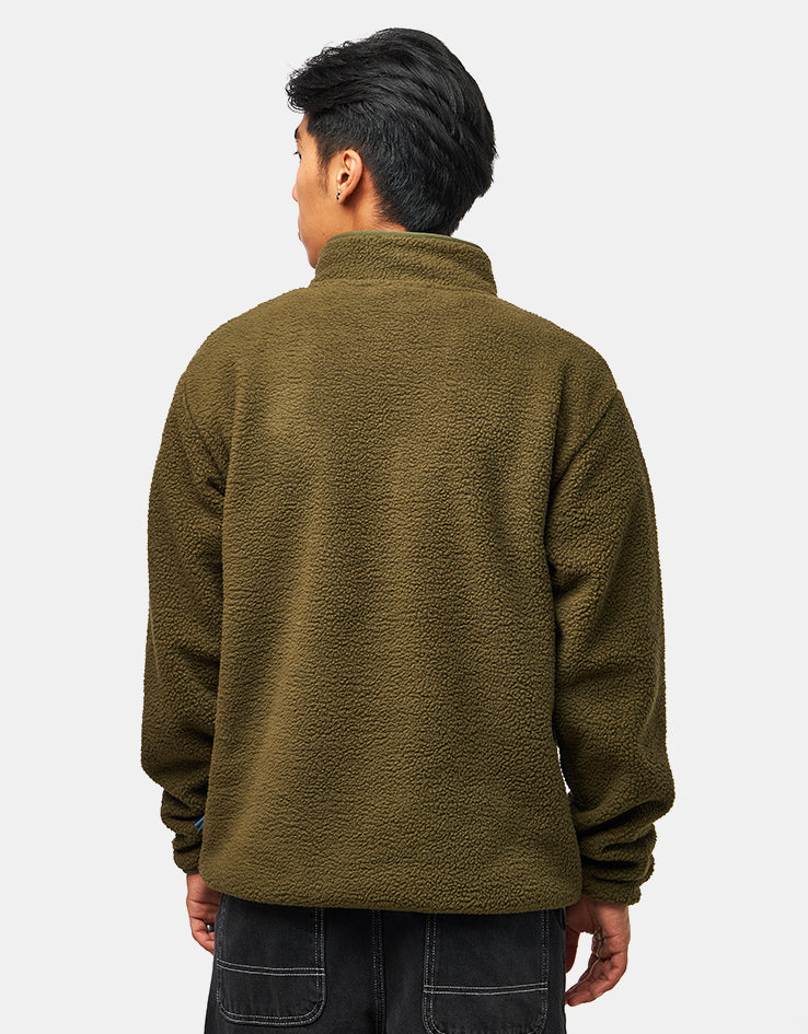 Route One Alpine Half Zip Fleece - Olive/Navy