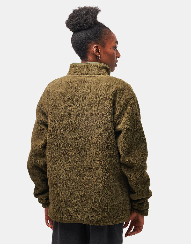 Route One Alpine Half Zip Fleece - Olive/Navy
