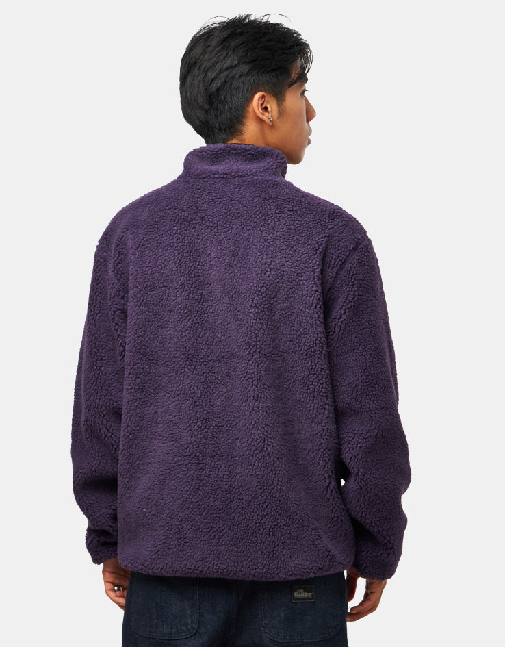 Route One Full Zip Reversible Fleece - Purple Velvet/Black