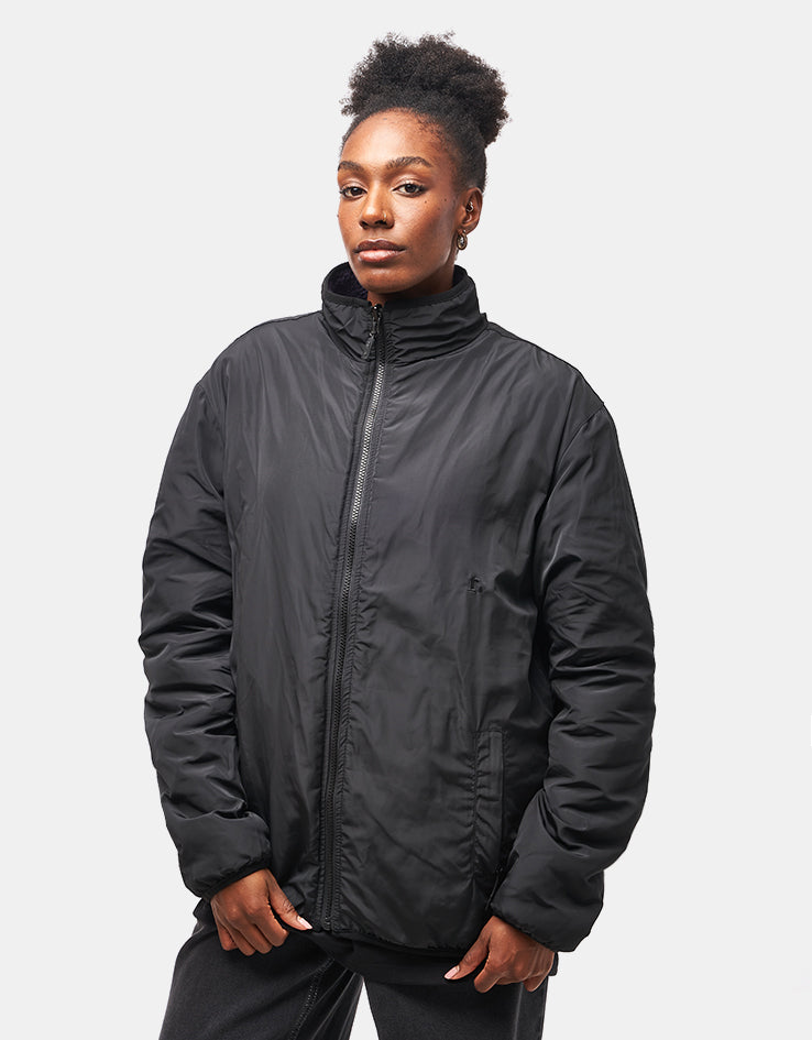 Route One Full Zip Reversible Fleece - Purple Velvet/Black