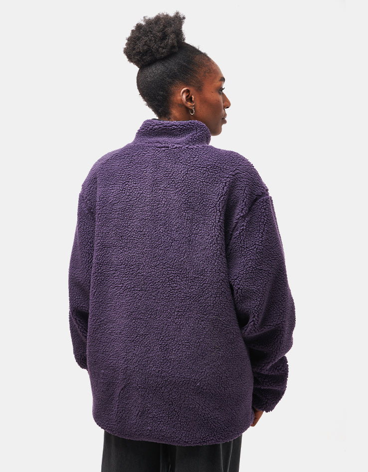 Route One Full Zip Reversible Fleece - Purple Velvet/Black