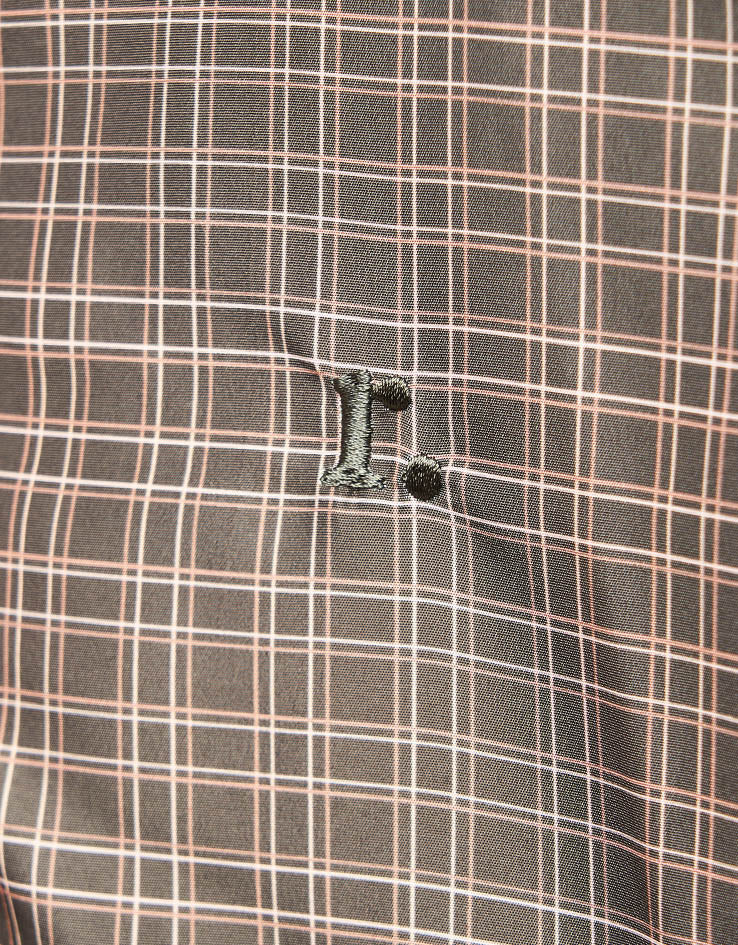 Route One Pullover Anorak - Brown (Checked)