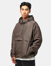Route One Pullover Anorak - Brown (Checked)