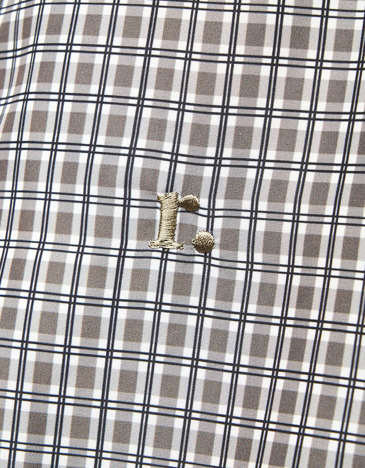 Route One Pullover Anorak - Olive (Checked)