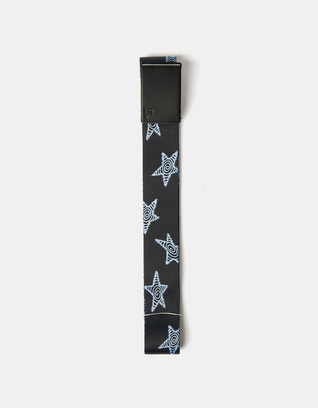 Route One Stars Web Belt - Black/Blue