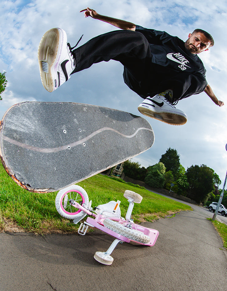 Nike SB Paul Rodriguez Zoom Air Low QS Skate Shoes - White/Black-White-Clear